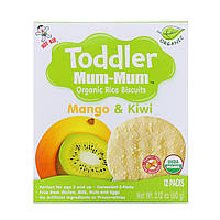 Hot Kid, Toddler Mum-Mum, органічне рисове печиво, манго та ківі, 12 упаковок, 60 г (2,12 унції) Дніпр