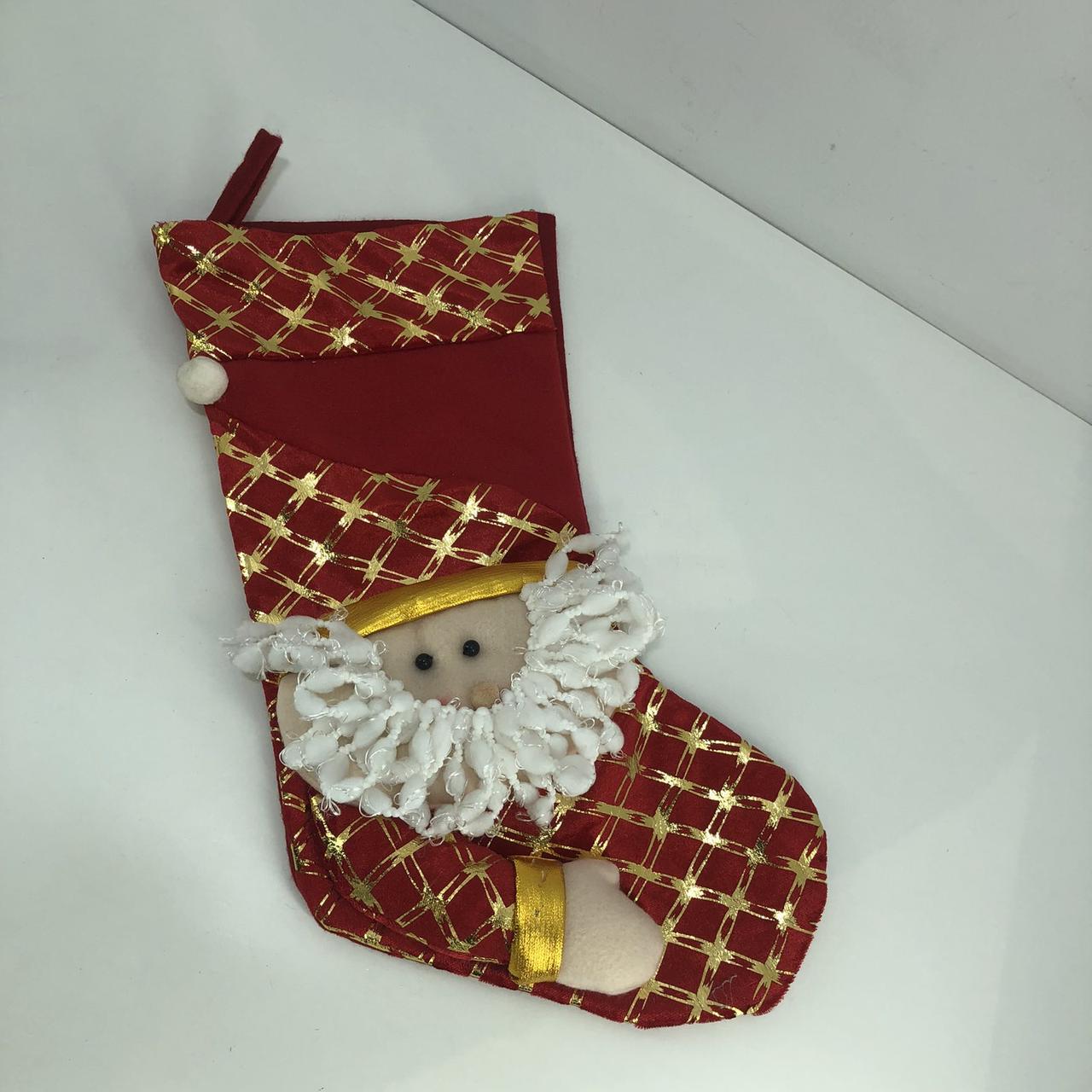 Новорічний носок для подарунків "Санта"