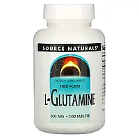 Source Naturals, L-глутамін, 500 мг, 100 таблеток Дніпр