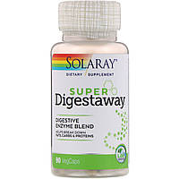 Solaray, Super Digestaway, смесь пищеварительных ферментов, 90&nbsp;вегетарианских капсул Днепр
