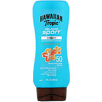 Hawaiian Tropic, Island Sport, солнцезащитное средство с широким спектром защиты, SPF 50, легкий тропический