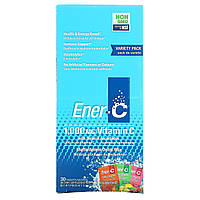 Ener-C, витамин C, смесь для приготовления мультивитаминного напитка, ассорти, 1000 мг, 30 пакетиков, 282,9 г