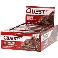 Quest Nutrition, Quest Protein Bar, Chocolate Brownie, 12 Bars, 2.12 oz (60 g) Each Днепр