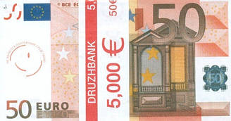 Пачка грошей (сувенір) 004 Євро "50"