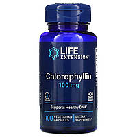 Life Extension, Хлорофиллин, 100 мг, 100 вегетарианских капсул Днепр