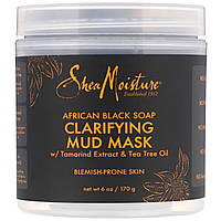 SheaMoisture, очищающая грязевая маска, африканское черное мыло, 170 г (6 унций) Днепр