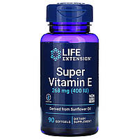 Life Extension, супервитамин E, 268 мг (400 МЕ), 90 капсул Днепр