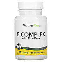 Nature's Plus, Комплекс витаминов группы B с рисовыми отрубями, 90 таблеток Днепр