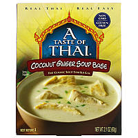 A Taste Of Thai, Основа для супа с кокосом и имбирем, 60 г (2,1 унции) Днепр