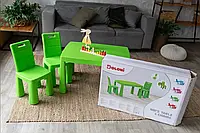 Набор стола и 2 стула зеленый 04680/2 DOLONI