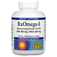 Natural Factors, Rx Omega-3, 120 мягких таблеток Enteripure Днепр