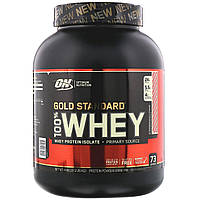 Optimum Nutrition, Gold Standard 100% Whey, сыворотка, клубника и сливки, 2,26 кг (4,98 фунта) Днепр