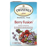 Twinings, Berry Fusion, травяной чай, без кофеина, 20 чайных пакетиков, 40 г (1,41 унции) Днепр