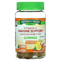 Nature's Truth, Витамин C для поддержки иммунитета + мед манука, цинк, натуральный мед с лимоном, 60 Днепр