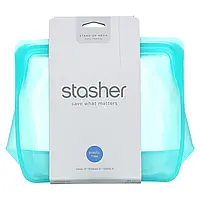 Stasher, Stand-Up Mega, прозрачный, 3,07 л (104 жидк. унции) Днепр