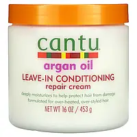 Cantu, Argan Oil, Несмываемый восстанавливающий крем-кондиционер, 16 унций (453 г) Днепр