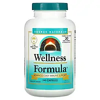 Source Naturals, Wellness Formula, улучшенная ежедневная иммунная поддержка, 240 капсул Днепр