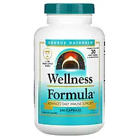 Source Naturals, Wellness Formula, ежедневная иммунная поддержка, 240 капсул Днепр