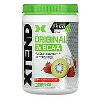 Xtend, The Original, Natural Zero, 7 г аминокислот с разветвленной цепью (BCAA), со вкусом клубники и киви,