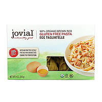 Jovial, 100% Organic Brown Rice Gluten Free Pasta, Egg Tagliatelle, 9 oz (255 g) Днепр