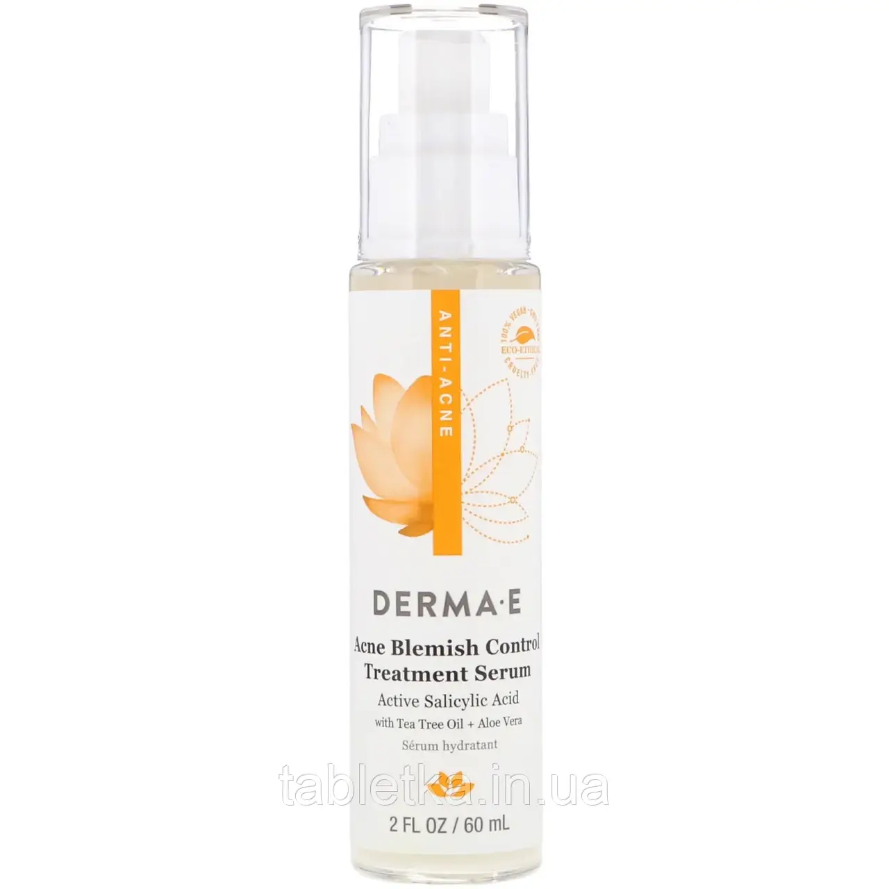 Derma E, лікувальна сироватка для усунення вугрової висипки, почервоніння й запалень шкіри, 60 мл (2 рідкий. унції)