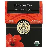 Buddha Teas, Organic Herbal Tea, цветок гибискуса, 18 чайных пакетиков, 27 г (0,95 унции) Днепр