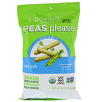 Peeled Snacks, Organic, Peas Please, Sea Salt, 3.3 oz (94 g) (Discontinued Item) Днепр