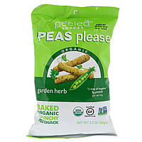 Peeled Snacks, Organic, Peas Please, Garden Herb, 3.3 oz (94 g) (Discontinued Item) Днепр