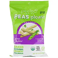 Peeled Snacks, Organic, Peas Please, White Cheddar, 3.3 oz (94 g) (Discontinued Item) Днепр