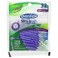 DenTek, Средство для чистки межзубных промежутков Slim Brush, очень плотное средство для полоскания рта, 32