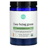 Ora, Easy Being Green, Superfood Greens, порошок, апельсин, 8,5 (240 г) Днепр