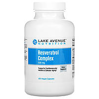 Lake Avenue Nutrition, комплекс с ресвератролом, 500 мг, 250 вегетаріанських капсул Дніпр