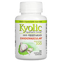 Kyolic, Aged Garlic Extract, Cardiovascular Formula 100, 100 Vegetarian Capsules Днепр