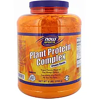 NOW Foods, Sports, комплекс растительного протеина, кремовая ваниль, 2722 г (6 фунтов) (Discontinued Item)