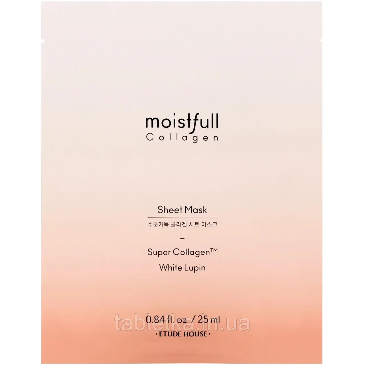 Etude, Moistfull, тканинна маска з колагеном, 1 шт., 25 мл (0,84 рідкий. унції)