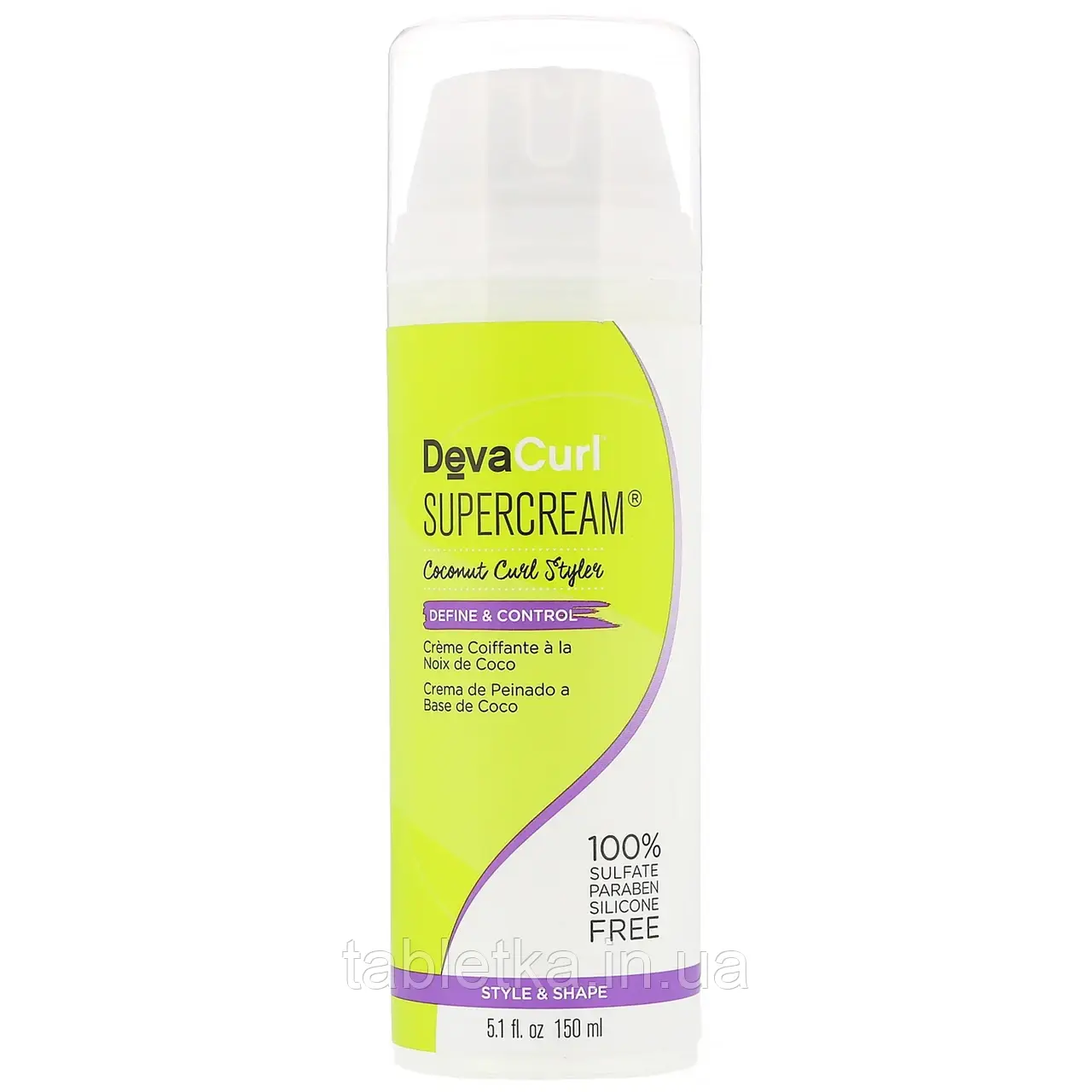 DevaCurl, SuperCream, крем для волосся з кокосом для кучерявого волосся, 150 мл