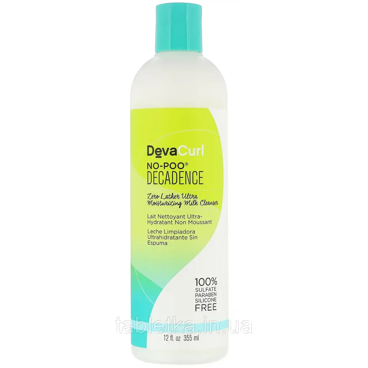 DevaCurl, No-Poo, Decadence, Zero Lather Ultra, що зволожує очисне молочко, 355 мл
