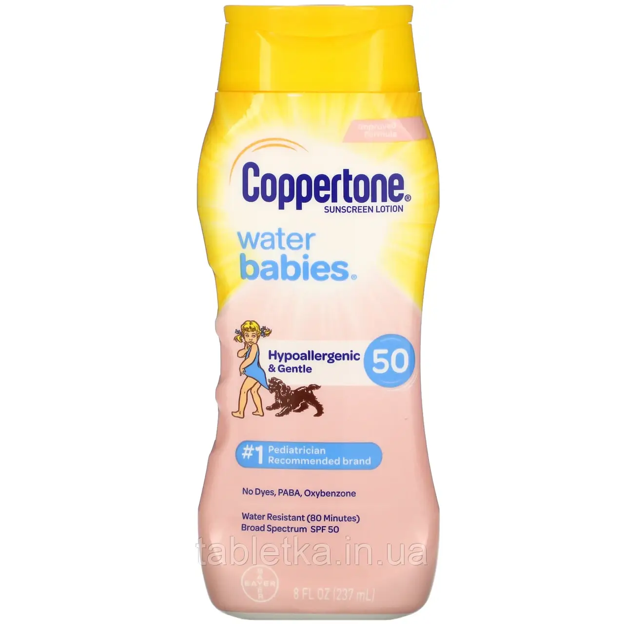 Coppertone, Water Babies, сонцезахисний лосьйон для дітей, SPF 50, 237 мл (8 рідкий. унций)