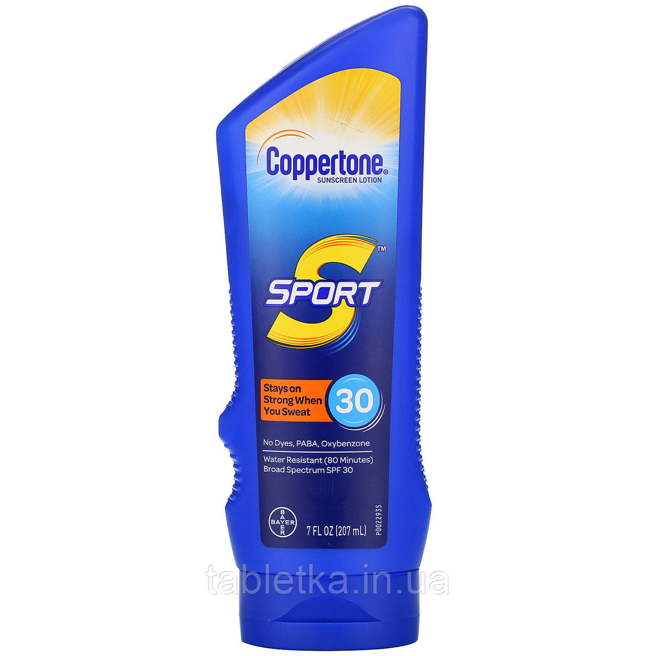 Coppertone, Sport, сонцезахисний лосьйон, SPF 30, 207 мл (7 рідк. Унций)