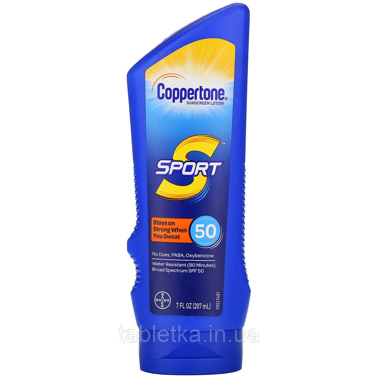 Coppertone, Sport, сонцезахисний лосьйон, SPF 50, 207 мл (7 рідк. Унций)