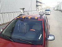 Козырек лобового стекла (LED, черный мат) для Dacia Sandero 2007-2013 гг