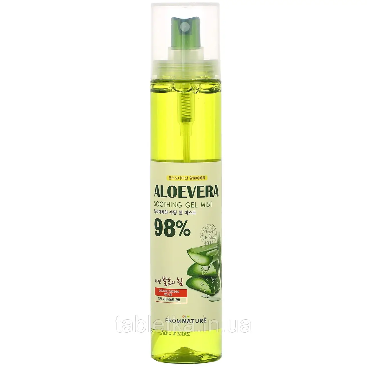 FromNature, Aloe Vera, 98% Soothing Gel Mist, 120 ml