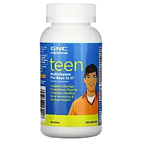 GNC, Milestones, мультивитамины для подростков, для мальчиков 12-17 лет, 120 капсул Днепр