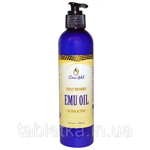 Emu Gold, Масло эму, полностью очищенное, 8 жидких унций (240 мл) Днепр ...