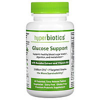 Hyperbiotics, Поддержка уровня глюкозы, с экстрактом банабы и витамином D3, 5 млрд КОЕ, 60 таблеток с Днепр