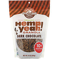Manitoba Harvest, Конопляная гранола "Hemp Yeah" с органическим темным шоколадом, 10 унций (283 г) Днепр