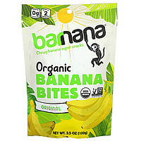 Barnana, Органические банановые кусочки, оригинальные, 100 г (3,5 унции) Днепр