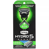 Schick, Hydro 5 Sense, бритва, для чувствительной кожи, 1 бритва, 2 кассеты Днепр