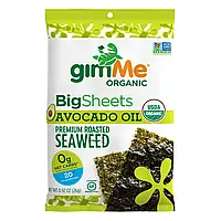 GimMe, Премиальные жареные морские водоросли, большие листы, масло авокадо, 26 г (0,92 унции) Днепр