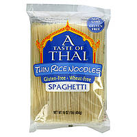 A Taste Of Thai, Тонкая рисовая лапша, спагетти, 454 г (16 унций) Днепр